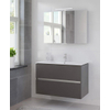 Bruynzeel Miko badmeubelset 101x66x51cm met spiegelkast grafiet SW20728 Bruynzeel Miko badmeubelset 101x66x51cm met spiegelkast grafiet SW20728