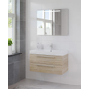 Bruynzeel Bando badmeubelset 90x55x45cm met spiegel aluminium greeplijst bardolino GA79110 Bruynzeel Bando badmeubelset 90x55x45cm met spiegel aluminium greeplijst bardolino GA79110