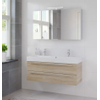 Bruynzeel Bando badmeubelset 120x55x45cm met spiegelkast aluminium greeplijst bardolino GA66524 Bruynzeel Bando badmeubelset 120x55x45cm met spiegelkast aluminium greeplijst bardolino GA66524