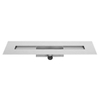 Easydrain Compact taf modulo design douchegoot 90cmm rooster classic waterslot 30mm rvs geborsteld GA36496 Easydrain Compact taf modulo design douchegoot 90cmm rooster classic waterslot 30mm rvs geborsteld GA36496
