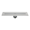 Easydrain Xs taf douchegoot 110cm met rooster z1 waterslot 50mm rvs geborsteld GA36799 Easydrain Xs taf douchegoot 110cm met rooster z1 waterslot 50mm rvs geborsteld GA36799