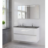 Bruynzeel Miko badmeubelset 121x66.5x51cm met spiegel dubbele kom glans wit GA22525 Bruynzeel Miko badmeubelset 121x66.5x51cm met spiegel dubbele kom glans wit GA22525