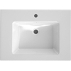 Bruynzeel Miko Keramische wastafel 71x1x51cm 71x51 cm 1 kraangat wit GA65800 Bruynzeel Miko Keramische wastafel 71x1x51cm 71x51 cm 1 kraangat wit GA65800