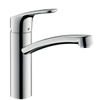 Hansgrohe Focus 1 gats keukenkraan EcoSmart met draaibare uitloop chroom 0605472 Hansgrohe Focus 1 gats keukenkraan EcoSmart met draaibare uitloop chroom 0605472