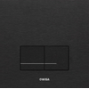 Wisa XS Panneau de commande - carré - 16x16x1 - double chasse - acier - noir 0701539