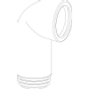 Wisa Closetafvoerbocht Met Manchet 180 Mm. 302C Wit GA76327