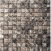 Royal Plaza Natuursteen mozaïektegel - 30.5x30.5cm - 8mm - vierkant - natuursteen look - mat emperador (grijs) SW396210