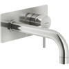 Royal Plaza Seto afdekset wand wastafelkraan uitloop20cmm/achterpl. brushed SW96847 Royal Plaza Seto afdekset wand wastafelkraan uitloop20cmm/achterpl. brushed SW96847