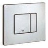 GROHE Skate Cosmopolitan plaque de commande double chasse ecojoy horizontale inox 0720027