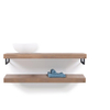 Looox Wooden collection duo base shelf 120cmhanddoekhouders mat zwart eiken mat zwart SW73134 Looox Wooden collection duo base shelf 120cmhanddoekhouders mat zwart eiken mat zwart SW73134