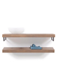 Looox Wooden collection duo wooden base shelf 120cmhanddoekhouders rvs eiken geborsteld rvs SW73135 Looox Wooden collection duo wooden base shelf 120cmhanddoekhouders rvs eiken geborsteld rvs SW73135