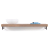 Looox Wooden collection solo wooden base shelf 140cmhanddoekhouders rvs eiken geborsteld rvs SW73143 Looox Wooden collection solo wooden base shelf 140cmhanddoekhouders rvs eiken geborsteld rvs SW73143