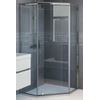 Bruynzeel Cilo douchecabine vijfhoek 100x100x195cm zilver glans profiel helder glas GA47868 Bruynzeel Cilo douchecabine vijfhoek 100x100x195cm zilver glans profiel helder glas GA47868