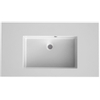 Bruynzeel Matera Wastafel 90x1.5x50cm zonder kraangat Composiet mat wit SW65690 Bruynzeel Matera Wastafel 90x1.5x50cm zonder kraangat Composiet mat wit SW65690