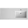 Bruynzeel Matera Wastafel 120x1.5x50cm 1 kraangat kom rechts Composiet mat wit SW65688 Bruynzeel Matera Wastafel 120x1.5x50cm 1 kraangat kom rechts Composiet mat wit SW65688
