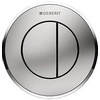 Geberit Type10 2 knops pneumatische inbouw drukker chroom mat chroom GA17463 Geberit Type10 2 knops pneumatische inbouw drukker chroom mat chroom GA17463