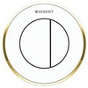 Geberit Type10 2 knops pneumatische meubeldrukker goud wit GA18094 Geberit Type10 2 knops pneumatische meubeldrukker goud wit GA18094