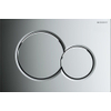Geberit Sigma01 bedieningsplaat - 2-toets spoeling - ronde knoppen - dualflush - glans chroom 0700519