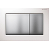 Geberit Omega30 bedieningplaat met dualflush frontbediening voor toilet/urinoir 21.2x14.2cm mat chroom 0700244 Geberit Omega30 bedieningplaat met dualflush frontbediening voor toilet/urinoir 21.2x14.2cm mat chroom 0700244