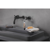 Vtwonen baden Cross Mélangeur de lavabo à 2 poignées avec bec 24cm complet charbon de bois SW374110 Vtwonen baden Cross Mélangeur de lavabo à 2 poignées avec bec 24cm complet charbon de bois SW374110