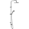 Hansa Viva système de douche pour montage apparent ou encastré 1/2 avec tuyau de raccordement avec tête et douchette à main 3 pcs hans chrome 0394634 Hansa Viva système de douche pour montage apparent ou encastré 1/2 avec tuyau de raccordement avec tête et douchette à main 3 pcs hans chrome 0394634