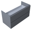 Royal Plaza Sorbus Meuble sous lavabo 100x52cm 2 tiroirs gris GA43759 Royal Plaza Sorbus Meuble sous lavabo 100x52cm 2 tiroirs gris GA43759