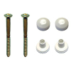 De Beer kit de fixation combinée à tête cruciforme 6x70mm blanc GA76257