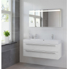 Bruynzeel Bando badmeubelset 120x55x45cm met spiegel aluminium greeplijst mat wit GA11708 Bruynzeel Bando badmeubelset 120x55x45cm met spiegel aluminium greeplijst mat wit GA11708
