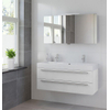 Bruynzeel Bando badmeubelset 120x55x45cm met spiegelkast aluminium greeplijst mat wit GA11720 Bruynzeel Bando badmeubelset 120x55x45cm met spiegelkast aluminium greeplijst mat wit GA11720