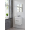 Bruynzeel Mino badmeubelset 50x56x38cm met spiegel mat wit GA10140 Bruynzeel Mino badmeubelset 50x56x38cm met spiegel mat wit GA10140
