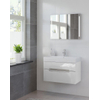 Bruynzeel Mino badmeubelset 80x56x38cm met spiegel glans wit GA10166 Bruynzeel Mino badmeubelset 80x56x38cm met spiegel glans wit GA10166