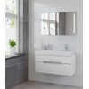 Bruynzeel Mino badmeubelset 100x56x38cm met spiegel mat wit GA10227 Bruynzeel Mino badmeubelset 100x56x38cm met spiegel mat wit GA10227