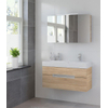 Bruynzeel Mino badmeubelset 100x56x38cm met spiegelkast bardolino GA10214 Bruynzeel Mino badmeubelset 100x56x38cm met spiegelkast bardolino GA10214