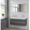 Bruynzeel Palitano badmeubelset 120x56.5x46cm spiegel dubbele kom grafiet GA10431 Bruynzeel Palitano badmeubelset 120x56.5x46cm spiegel dubbele kom grafiet GA10431