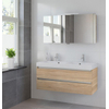 Bruynzeel Palitano badmeubelset 120x56.5x46cm spiegelkast dubbele kom bardolino GA10404 Bruynzeel Palitano badmeubelset 120x56.5x46cm spiegelkast dubbele kom bardolino GA10404
