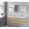 Bruynzeel Palitano badmeubelset 160x56.5x46cm spiegelkast bardolino GA10417 Bruynzeel Palitano badmeubelset 160x56.5x46cm spiegelkast bardolino GA10417
