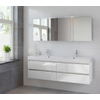 Bruynzeel Palitano badmeubelset 160x56.5x46cm spiegelkast glans wit GA10419 Bruynzeel Palitano badmeubelset 160x56.5x46cm spiegelkast glans wit GA10419
