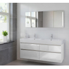 Bruynzeel Passo set de meuble avec armoire miroir et éclairage led 150cm blanc GA12183 Bruynzeel Passo set de meuble avec armoire miroir et éclairage led 150cm blanc GA12183