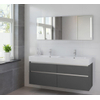 Bruynzeel Passo badmeubelset 150x69.8x46cm spiegel dubbele kom grafiet GA12190 Bruynzeel Passo badmeubelset 150x69.8x46cm spiegel dubbele kom grafiet GA12190
