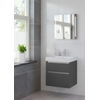 Bruynzeel Pinto badmeubelset 60x65.3x46cm spiegel grafiet GA12333 Bruynzeel Pinto badmeubelset 60x65.3x46cm spiegel grafiet GA12333