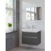 Bruynzeel Pinto Meuble avec miroir 75cm avec lavabo, miroir et éclairage led graphite GA12347 Bruynzeel Pinto Meuble avec miroir 75cm avec lavabo, miroir et éclairage led graphite GA12347