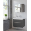 Bruynzeel Pinto badmeubelset 75x65.3x46cm spiegelkast grafiet GA12340 Bruynzeel Pinto badmeubelset 75x65.3x46cm spiegelkast grafiet GA12340