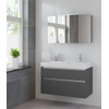 Bruynzeel Pinto badmeubelset 100x65.3x46cm spiegelkast grafiet GA12233 Bruynzeel Pinto badmeubelset 100x65.3x46cm spiegelkast grafiet GA12233