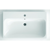Bruynzeel Passo Keramische wastafel 75x13x46cm 75x46 cm 1 kraangat wit GA11883 Bruynzeel Passo Keramische wastafel 75x13x46cm 75x46 cm 1 kraangat wit GA11883