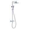 Royal Plaza Gondo square doucheset met thermostaat chroom SW88421 Royal Plaza Gondo square doucheset met thermostaat chroom SW88421