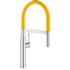 Grohe Essence new keukenkraan met uittrekbare kraanuitloop chroom-geel SW96840 Grohe Essence new keukenkraan met uittrekbare kraanuitloop chroom-geel SW96840