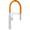 Grohe Essence new keukenkraan met uittrekbare kraanuitloop chroom-oranje SW96841 Grohe Essence new keukenkraan met uittrekbare kraanuitloop chroom-oranje SW96841