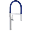Grohe Essence new keukenkraan met uittrekbare kraanuitloop chroom-blauw SW96846 Grohe Essence new keukenkraan met uittrekbare kraanuitloop chroom-blauw SW96846