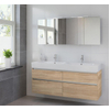 Bruynzeel Passo badmeubelset 150x69.8x46cm spiegelkast dubbele kom bardolino GA12212 Bruynzeel Passo badmeubelset 150x69.8x46cm spiegelkast dubbele kom bardolino GA12212
