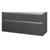 Bruynzeel Passo/Pinto Onderbouwkast dubbel 120x56.8x46cm grafiet GA12416 Bruynzeel Passo/Pinto Onderbouwkast dubbel 120x56.8x46cm grafiet GA12416